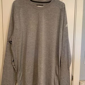 Mens XXL Adidas long sleeve gray  shirt.
